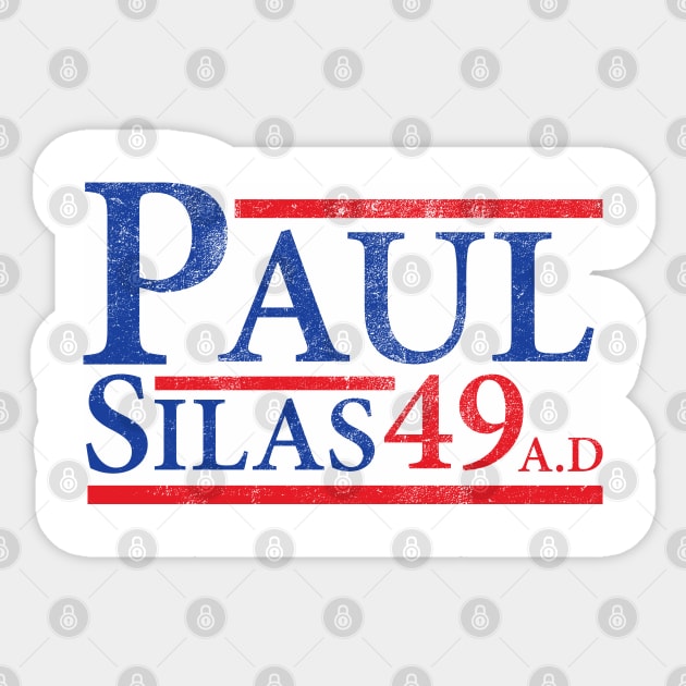 Paul & Silas 49 A.D Sticker by CalledandChosenApparel